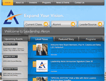 Tablet Screenshot of leadershipakron.org